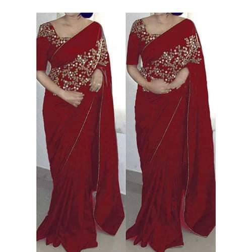 indian jeorjet sharee with blouse