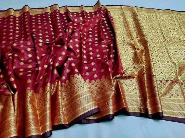 সফট সিল্ক কাতান শাড়ি