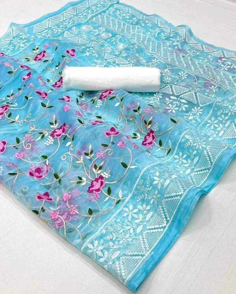 pure jorjet with digital print saree